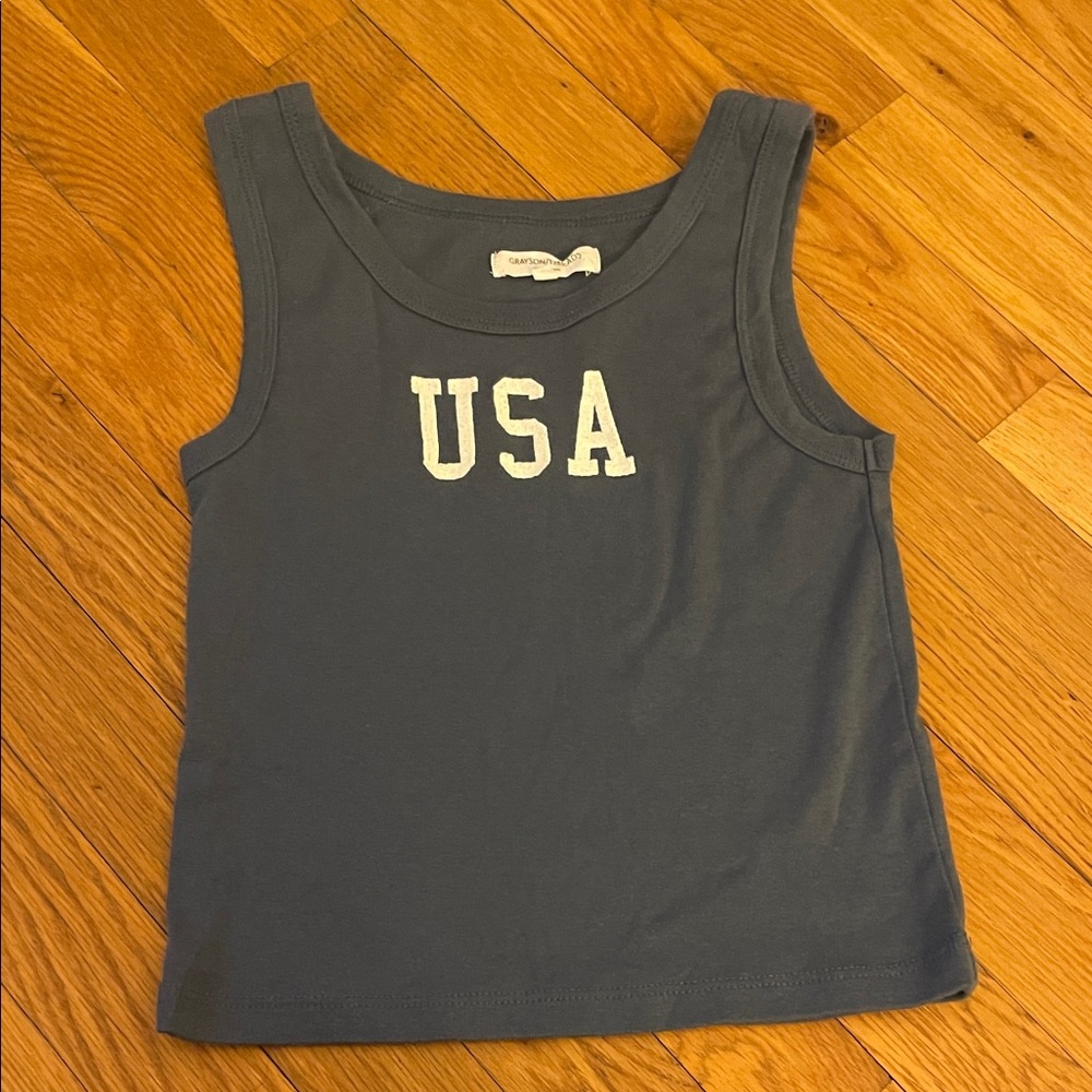 USA Tank Top - Blue